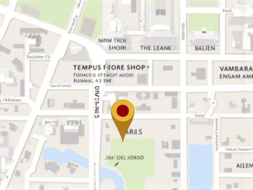 Mappa che indica la posizione del negozio Tempus Fiore in Via del Corso a Roma.